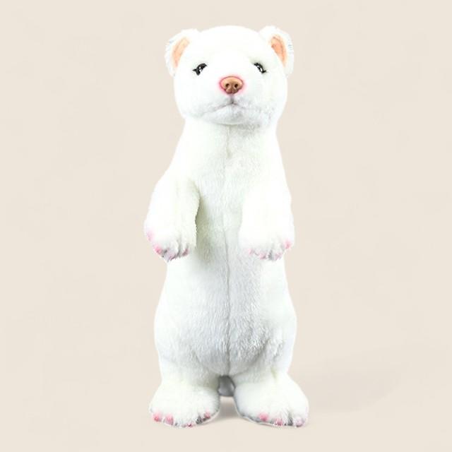 白いキタキツネのぬいぐるみ柔らかいぬいぐるみ