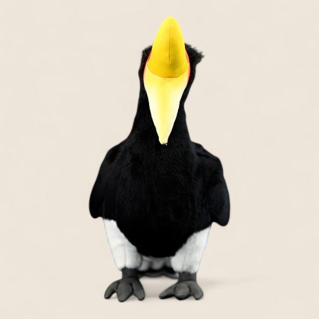 サイチョウ鳥の柔らかいぬいぐるみ玩具