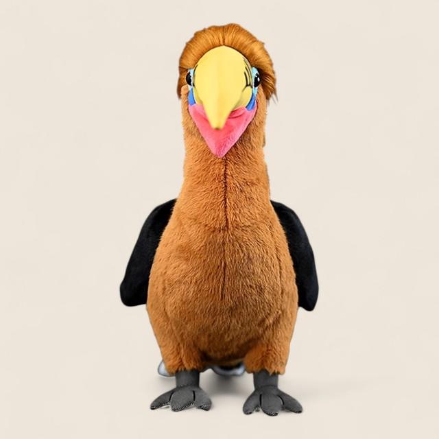 ルビオハナグロクチバシカラスのぬいぐるみ