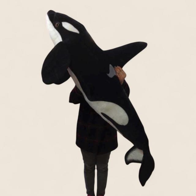 フルサイズのオルカシャチ柔らかいぬいぐるみ人形
