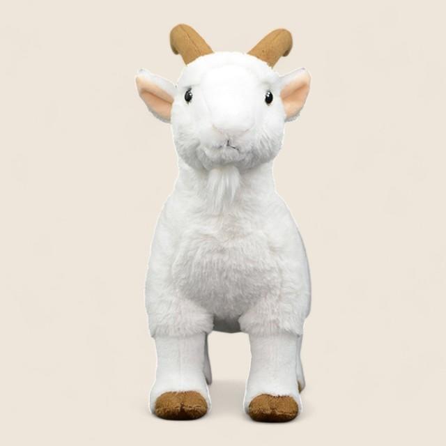 リアルなヤギのふわふわぬいぐるみ