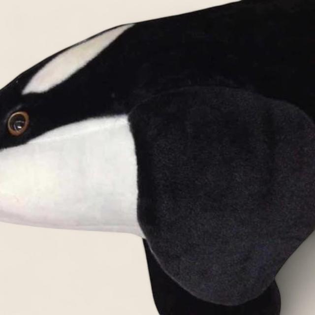フルサイズのオルカシャチ柔らかいぬいぐるみ人形