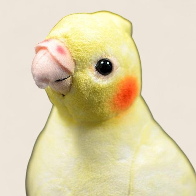 コカティール鳥 ソフトぬいぐるみ人形