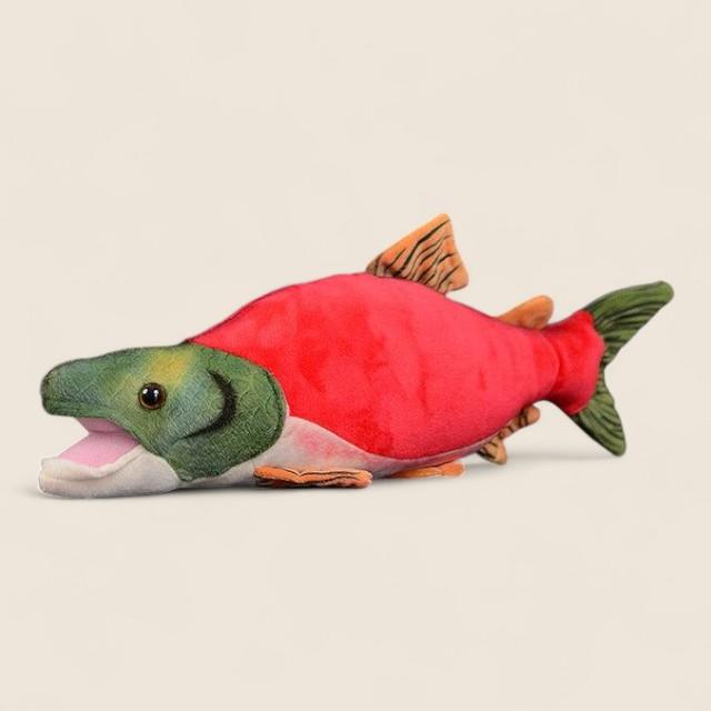 サケマス(サケ)魚やわらかいぬいぐるみ