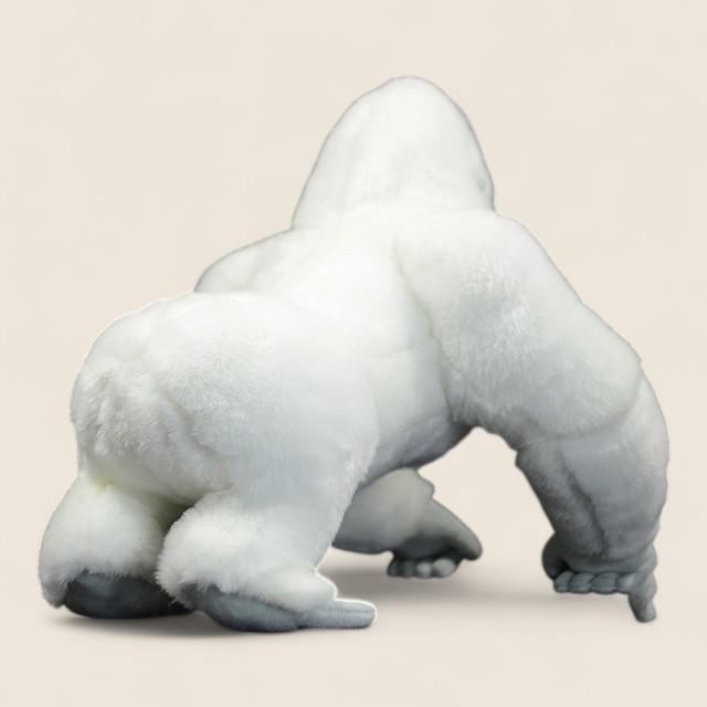 アルビノホワイトゴリラアペフト素 plushぬいぐるみ