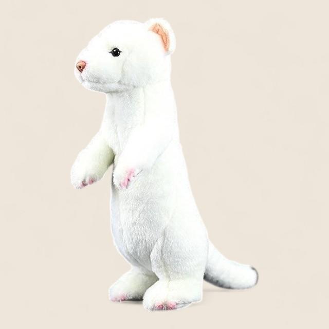 白いキタキツネのぬいぐるみ柔らかいぬいぐるみ