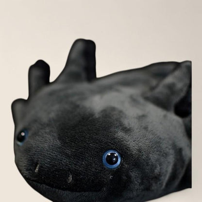 ブラックアホロートルの柔らかいぬいぐるみ玩具