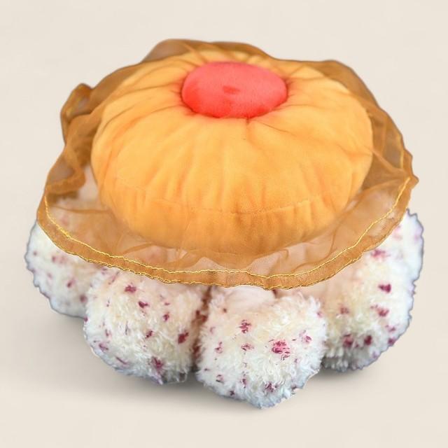 揚げ卵クラゲふわふわぬいぐるみ