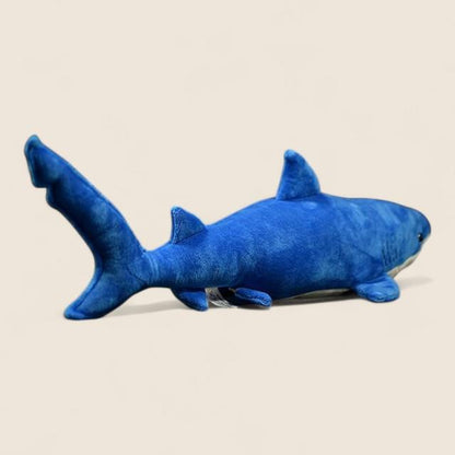青いサメのふわふわぬいぐるみ