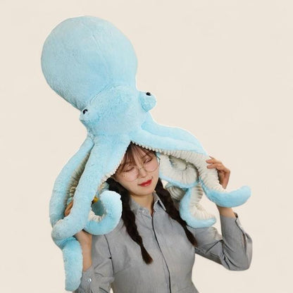 カラフルなタコの柔らかいぬいぐるみ