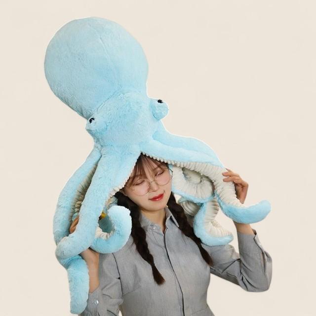 カラフルなタコの柔らかいぬいぐるみ