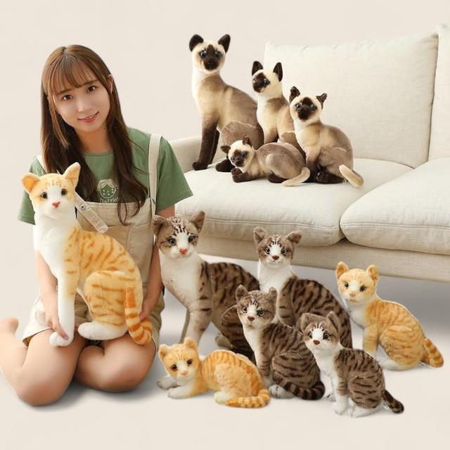 猫用ふわふわぬいぐるみデコおもちゃ