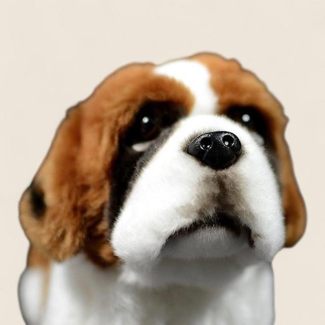 セントバーナード 子犬 ぬいぐるみ 柔らかいぬいぐるみ玩具