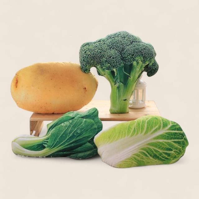 巨大野菜のふわふわ柔らかぬいぐるみクッションおもちゃ