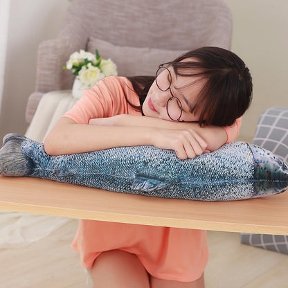 サーモンフィッシュやわらかぬいぐるみ枕おもちゃ