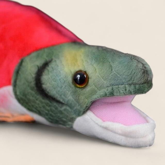 サケマス（サケ）魚やわらかいぬいぐるみ